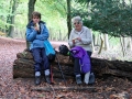 23/10/19. Banana break in Sulham Woods. 4 miles.