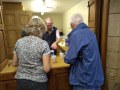 Making tea  coffee in church Leek Wooton.