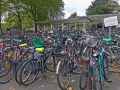 Bicycles at the station - we went on the train from Reading