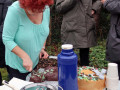 26/12/21. Our host cutting one of her cakes.
