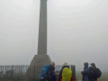 In the mist at the Tennyson memorial on the IOW.