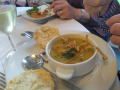 Root vegetable soup.
