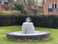 25/01/23. Streatley Hills walk, a frozen fountain.