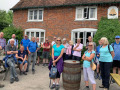 03/08/22. The Bell @ Aldworth Assembled for walk at The Bell ,PH .