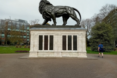 13/04/24. Lion in Forbury Gardens, Reading.