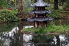 27/04/24. Pagoda style 'Duck House' seen on Bluebell walk at Checkendon. 