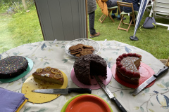 Delicious cakes after the walk