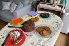 Delicious cakes after the walk