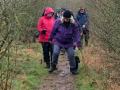 02/03/22. Avoiding the mud on  walk from Greys Ct.