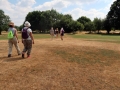 8/7/18. Theale & Englefield. Walking across the parched golf course. 4 miles