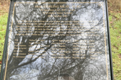 A memorial to the seven men killed in a bomber crash in WW2.